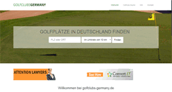 Desktop Screenshot of golfclubs-germany.de